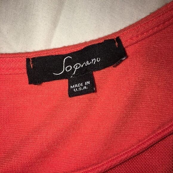 Soprano sz m orange dress cutout with lace - Picture 5 of 7